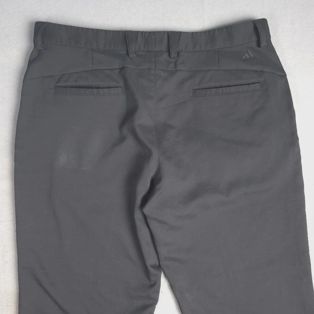 Adidas Men Gray Golf Pants Flat Front Straight Fit Size‎ 38x30